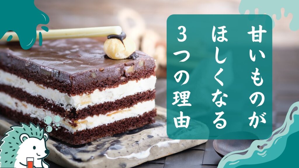 甘いものがほしくなる3つの理由