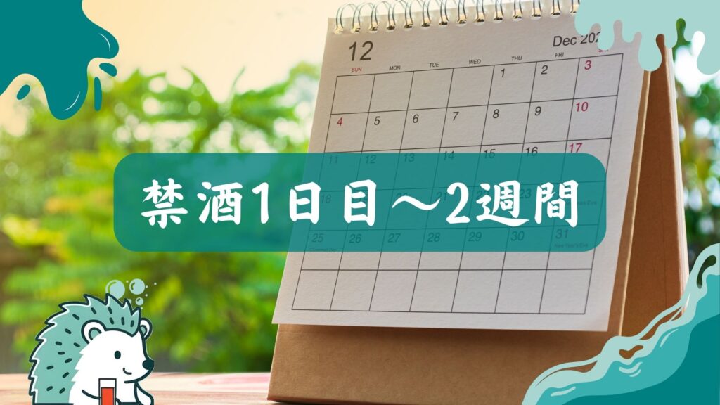 禁酒1日目～2週間